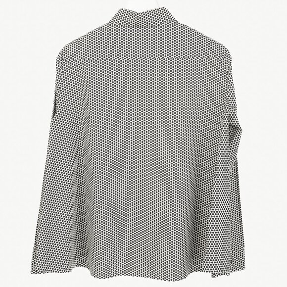 Akris Punto White & Black Polka-Dot Cotton Buttoned Shirt - Picture 2 of 9